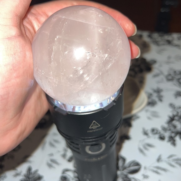 Rose Quartz Gemstone Sphere - Picture 4 of 4